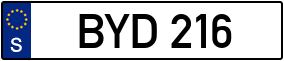 Trailer License Plate